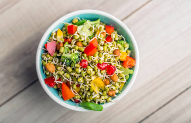 Sprouted lentil Salad
